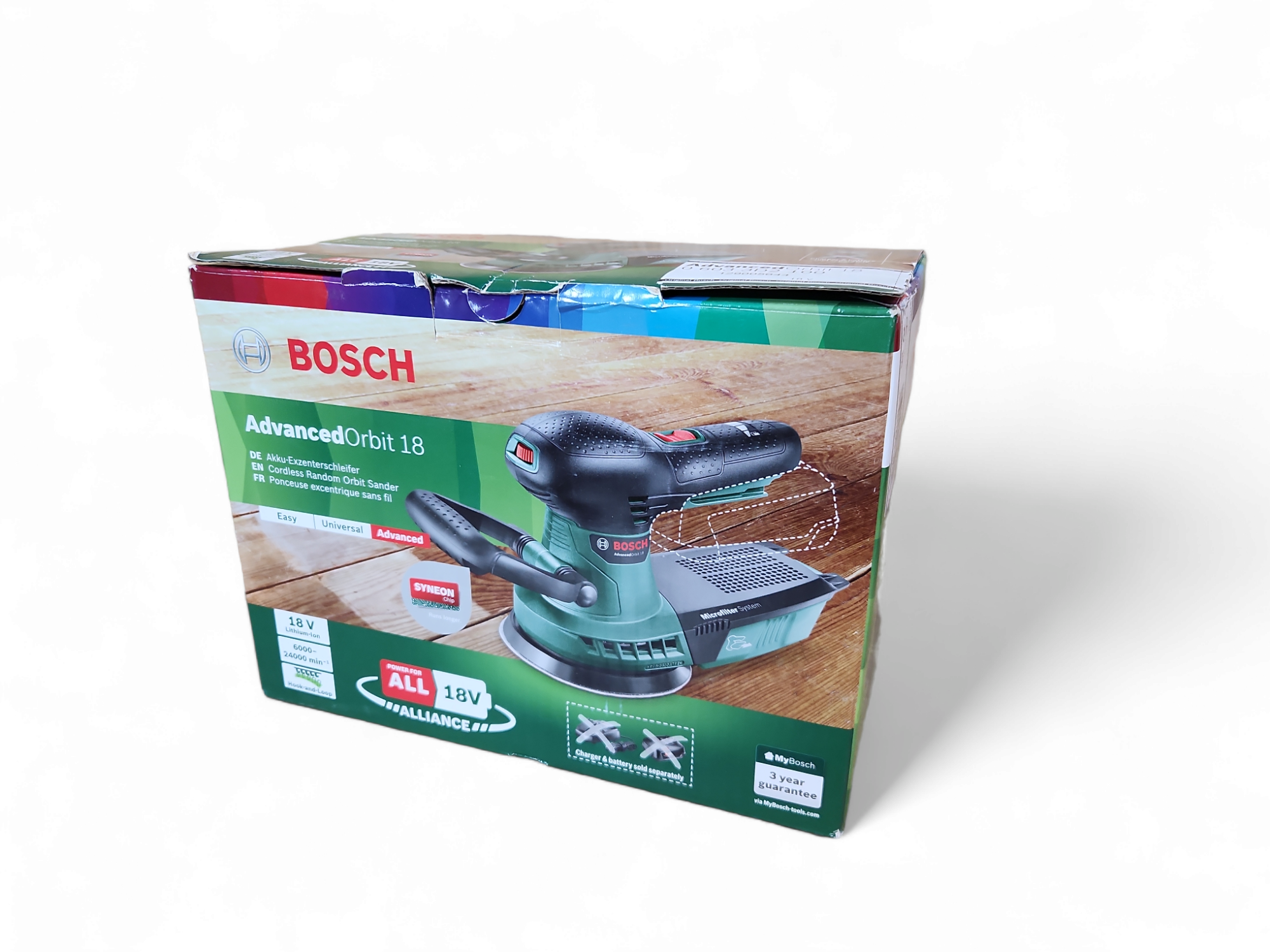 Bosch Akku-Exzenterschleifer Advanced Orbit 18 V