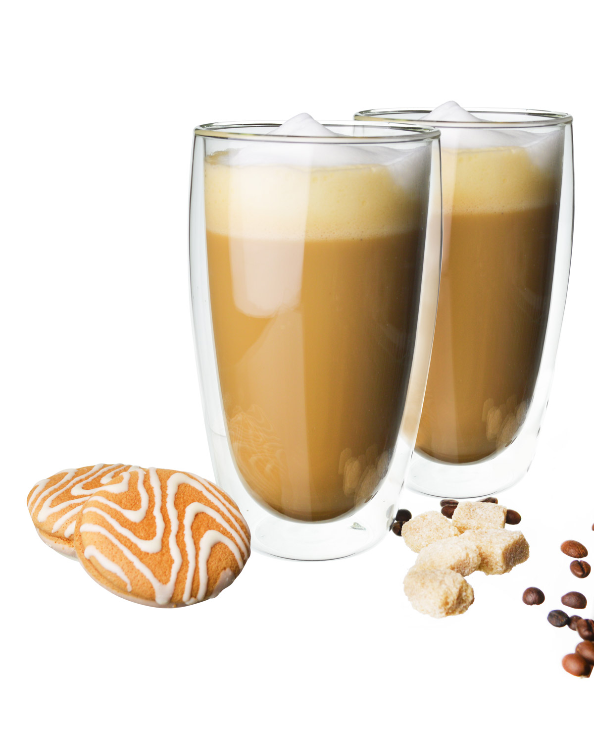 450ml Doppelwandige Latte Macchiato Gläser Kaffegläser 2-6tlg.