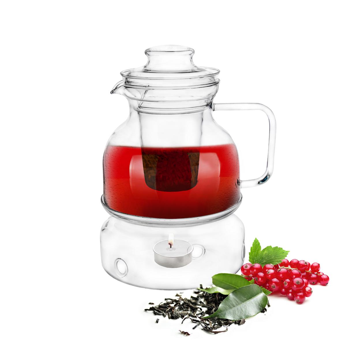 Teapot with tea warmer and Strainer 1,5 Litre ...