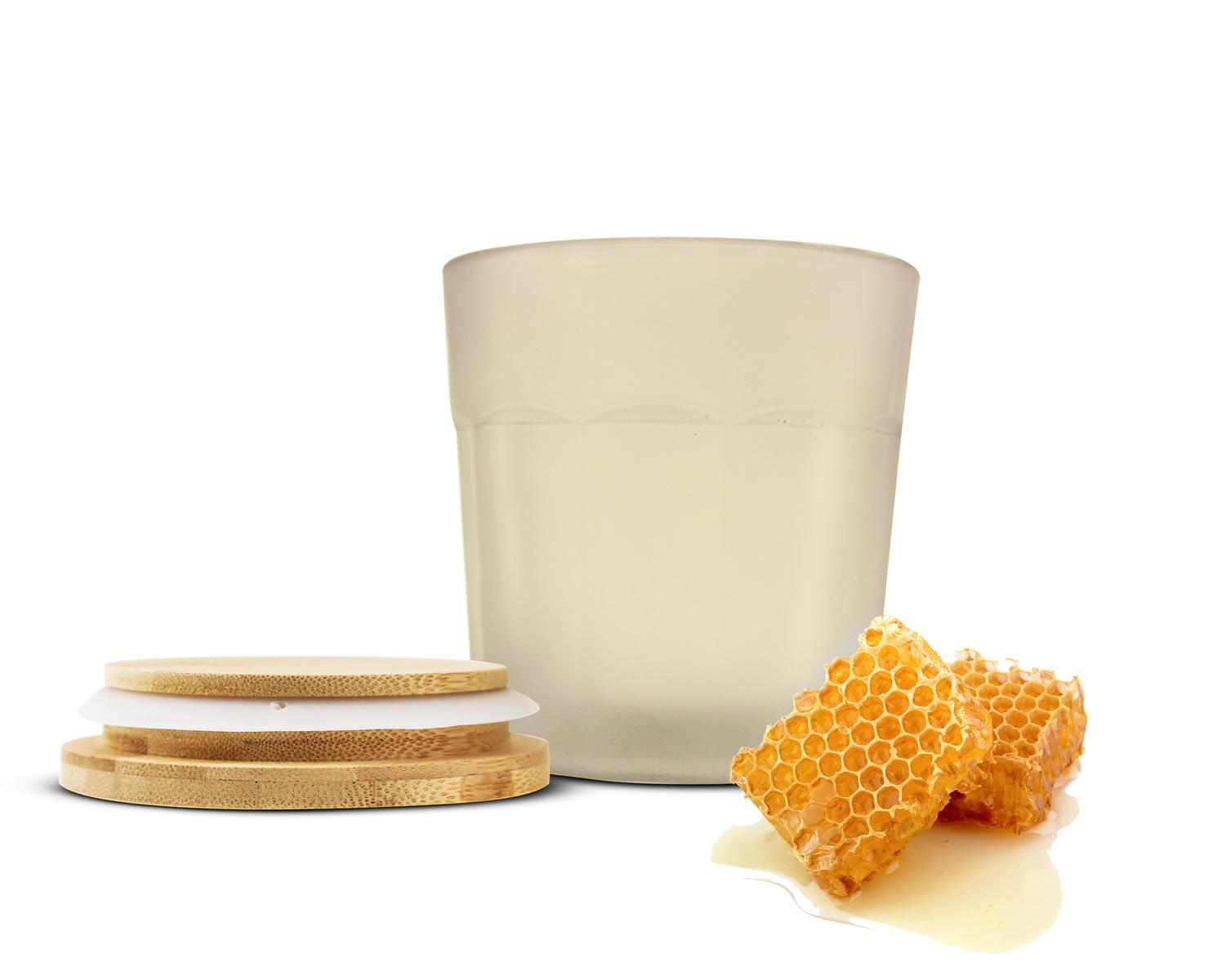 4 bunte Vorratsdosen Set mit Deckel Vorratsbehälter Vorratsgläser Glas