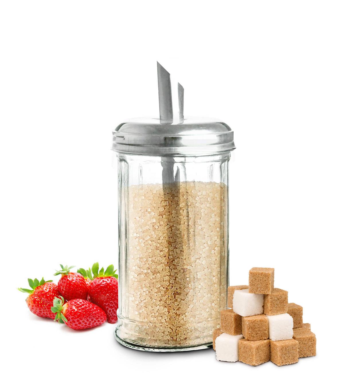 2 Zuckerstreuer Zuckerspender Zuckerdosierer Zuckerdose Streuer 230ml 