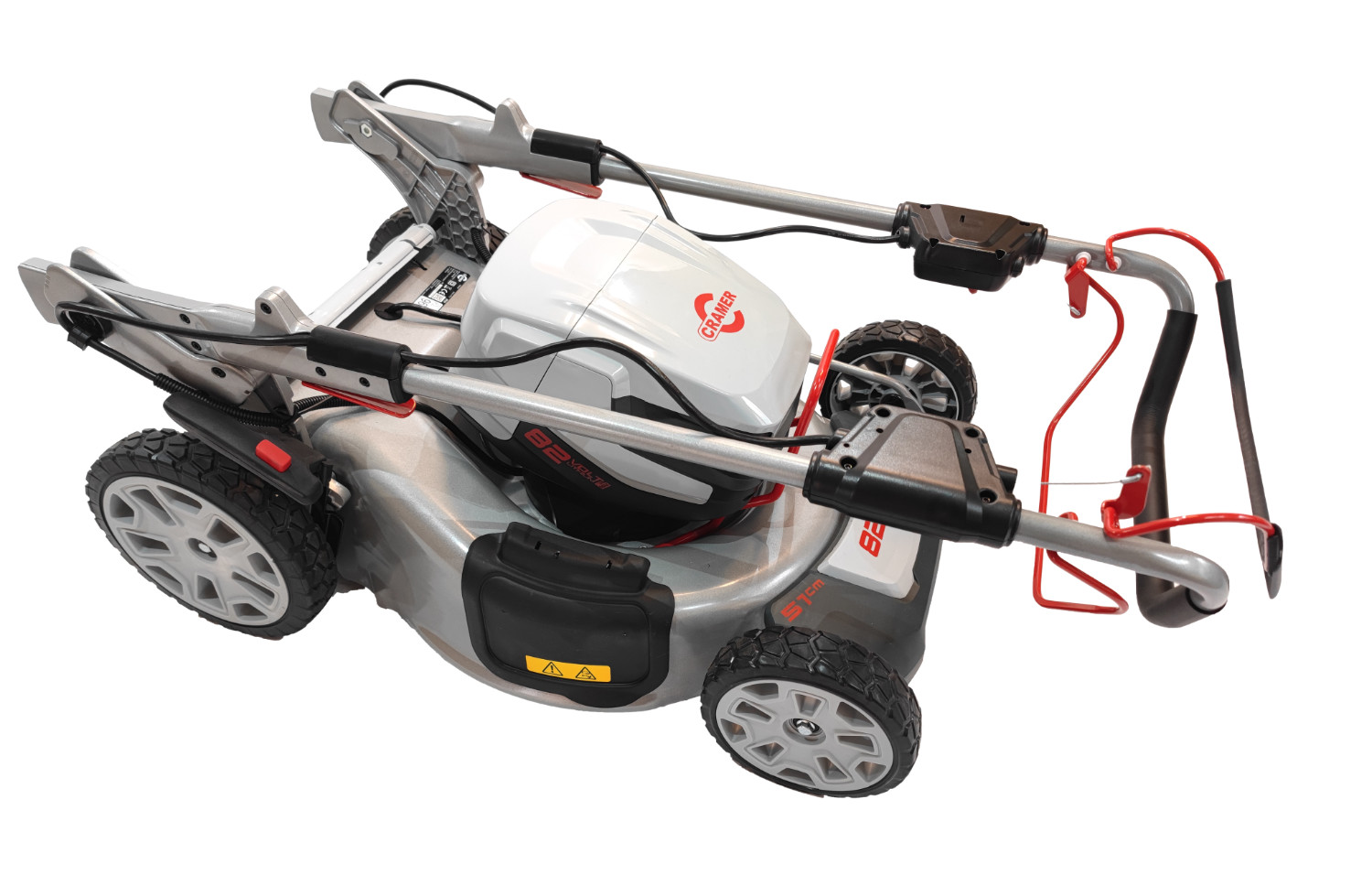 Cramer 82LM51SX selbstfahrender Rasenmäher 51 cm + 2 Bluetooth fähige Akkus 3Ah