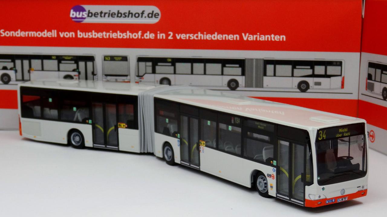 Bus Mercedes Citaro G E4 KVB Cologne – Miniature Rietze échelle 1/87 – Modèle Spécial