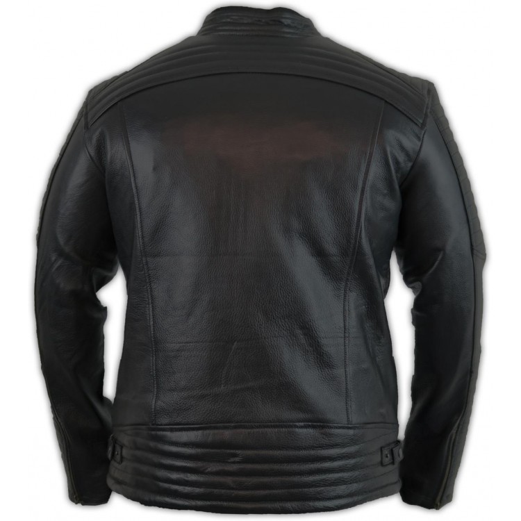 MDM Veste De Motard Textile Matelassée Homme - Style Biker Avec Diamant