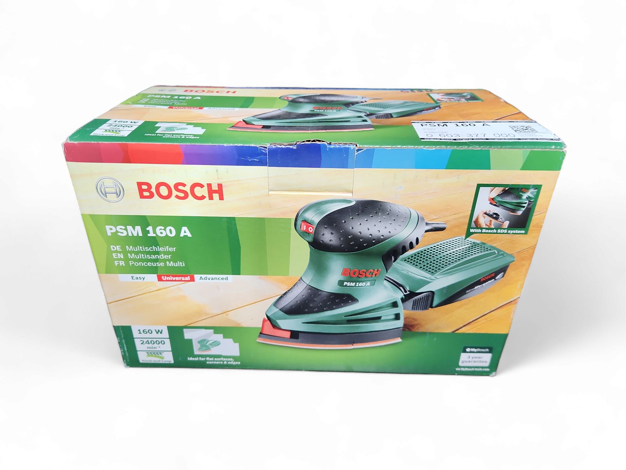 Bosch Multischleifer PSM 160 A 3 Schleifblätter Karton