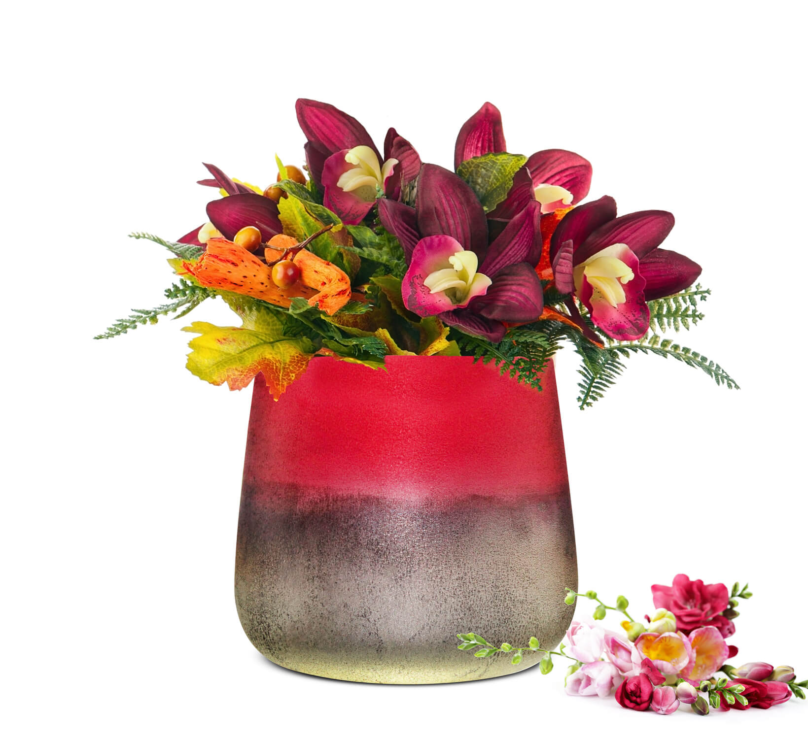 Vaso per fiori Barbara, vaso da tavolo, vaso in vetro, vaso per fiori, vaso per piante, vaso decorativo 