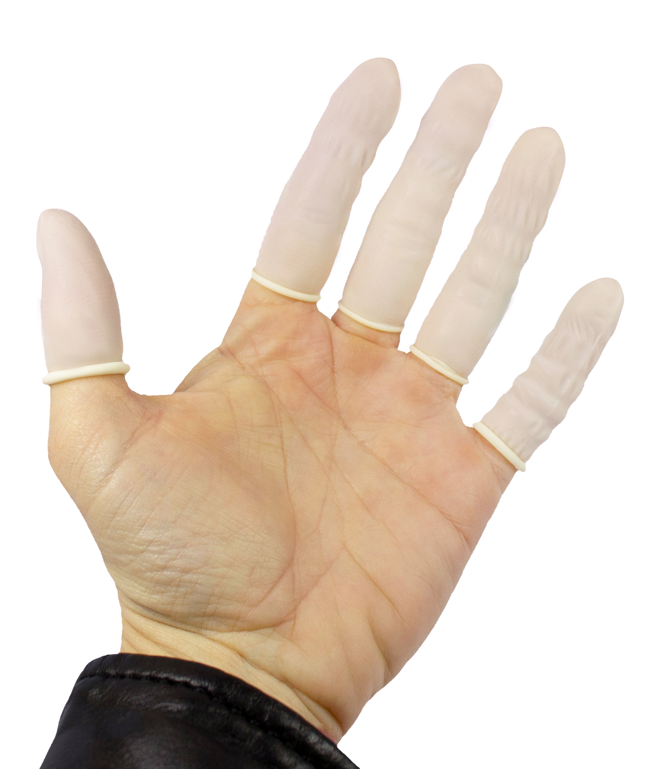 Romed Fingerlinge aus Latex gepudert 100 Stück Maniküre Kosmetik