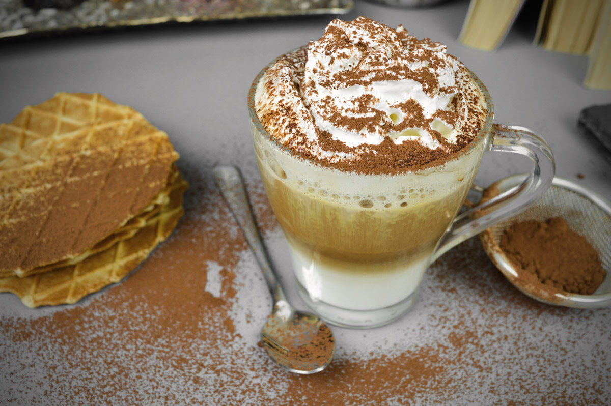 6 Cappuccino Kaffeegläser Teegläser 250 ml mit Henkel Trinkgläser 4260542960439