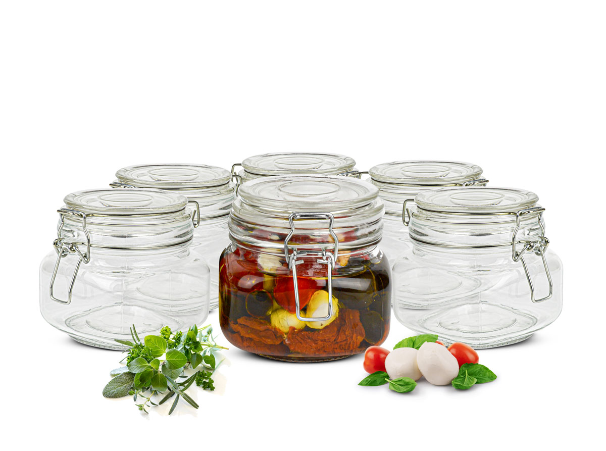 Einmachglas 500ml Bügelverschluss Einmachgläser Vorratsglas Vorratsdose 2-12 Stk