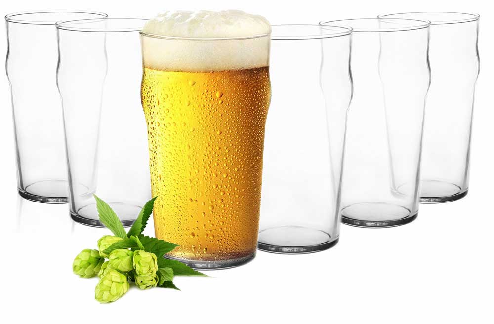 6 Pint Gläser 0,5L Biergläser Bierglas Pilsgläser Glas Trinkgläser Saftgläser