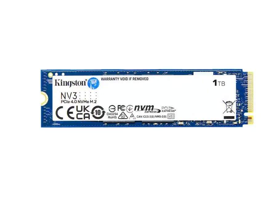 Kingston NV3 1TB NVMe PCIe Gen 4 x4 M.2 SSD 2280 6000MB/s 4000MB/s