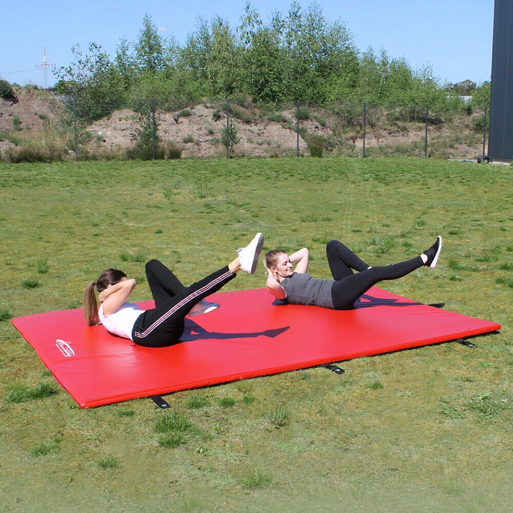 6 X Fallschutzmatten Aus Gummi - 50x50x4cm, Rutschfest Für Indoor & Outdoor Training, Yoga, Fitness