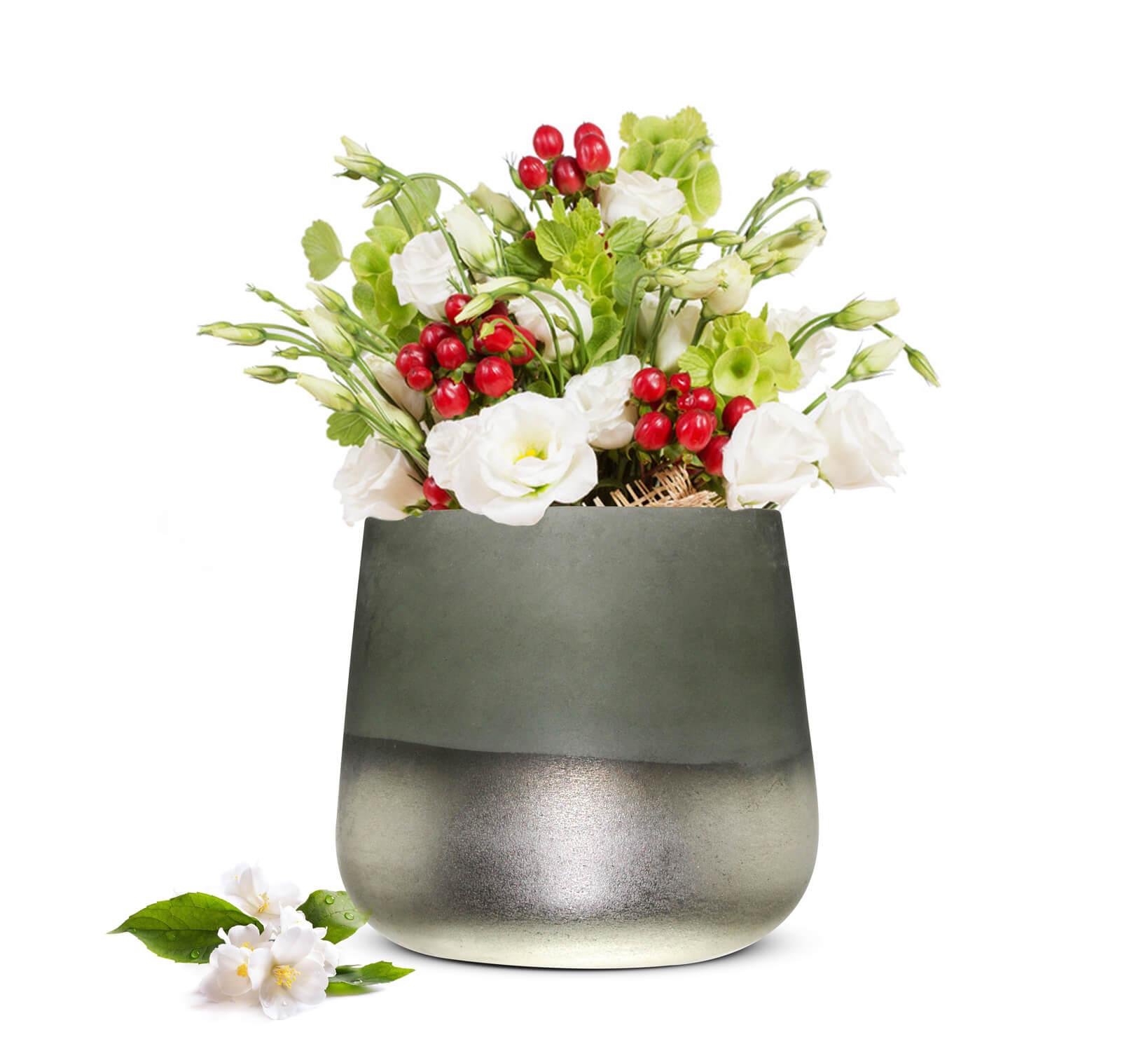 Vaso per fiori Barbara, vaso da tavolo, vaso in vetro, vaso per fiori, vaso per piante, vaso decorativo 