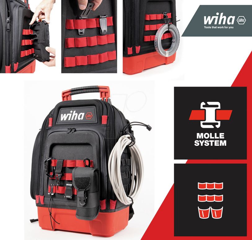 Wiha 45529 Werkzeugrucksack mechanic 43tlg 9300-31602 Tool Backpack  mechanic II | eBay