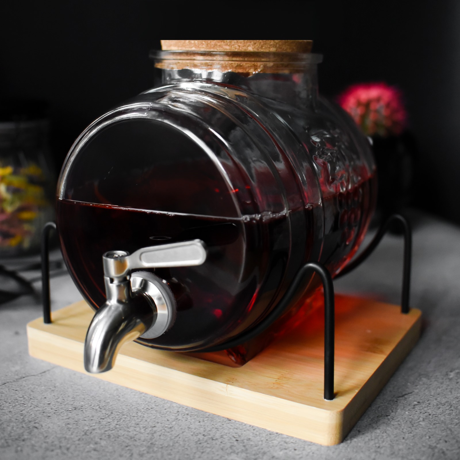 3L Fass Zapfhahn aus Edelstahl Getränkespender Schnapsfass Weinfass Whiskyfass