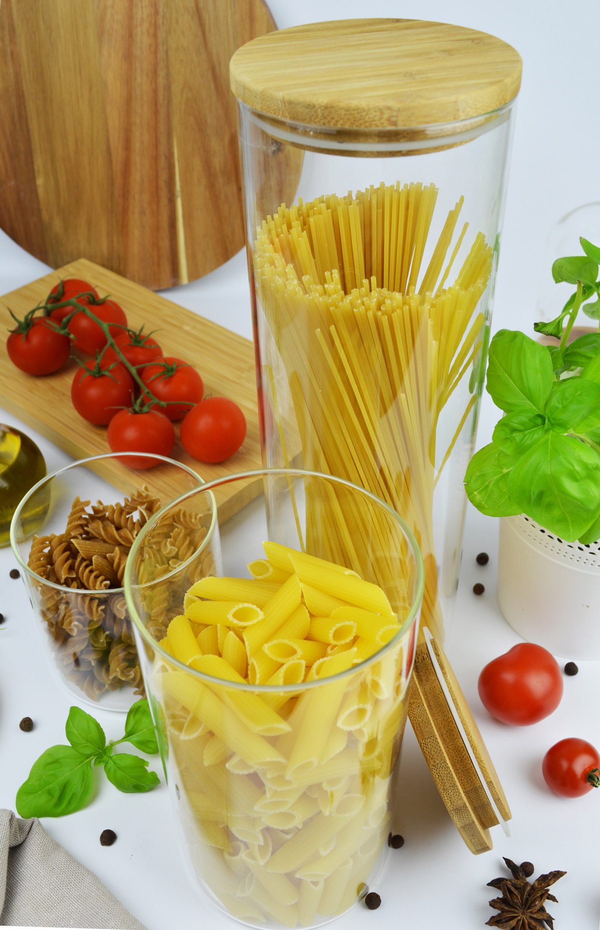 3 Vorratsdosen Set mit Deckel Vorratsbehälter Vorratsdose Vorratsgläser