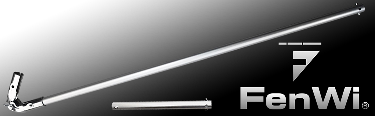 Aluminio-unión de revolución-set con 80cm-prórroga como accesorios para barras de telescopio